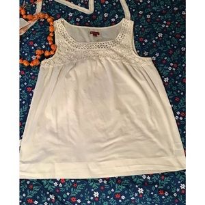 Women’s size medium white Merona cotton tank top